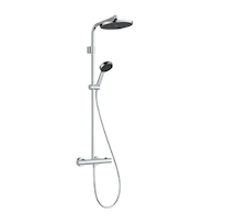 Hansgrohe Activera S - Sprchový set s termostatem, průměr 24 cm, 2 proudy, EcoSmart, chrom 28078000