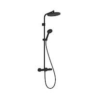 Hansgrohe Activera S - Sprchový set s termostatem, průměr 24 cm, 2 proudy, EcoSmart, matná černá 28078670