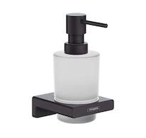 Hansgrohe AddStoris - Dávkovač mýdla s držákem, matné sklo/černá mat 41745670