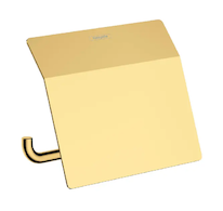 Hansgrohe AddStoris - Držák toaletního papíru s krytem, leštěný vzhled zlata 41753990