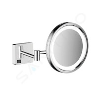 Hansgrohe AddStoris - Kosmetické nástěnné zrcátko s LED osvětlením, chrom 41790000