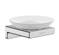 Hansgrohe AddStoris - Mýdlenka s držákem, matné sklo/chrom 41746000