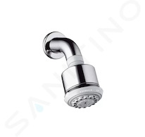 Hansgrohe Clubmaster - Horní sprcha se sprchovým ramenem 3jet, EcoSmart, chrom 26606000