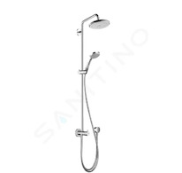 Hansgrohe Croma 220 - Sprchový set Reno, 22 cm, sprchové rameno 40 cm, 1 proud, chrom 27224000