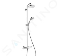 Hansgrohe Croma 220 - Sprchový set Showerpipe s termostatem, 22 cm, 4 proudy, chrom 27185000