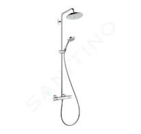 Hansgrohe Croma 220 - Sprchový set Showerpipe s termostatem, 22 cm, 4 proudy, EcoSmart 9 l/min, chrom 27188000