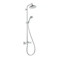 Hansgrohe Croma 220 - Sprchový set Showerpipe s termostatem, 22 cm, 4 proudy, EcoSmart 9 l/min, chrom 27188000
