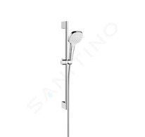 Hansgrohe Croma Select E - Sprchová souprava 1jet EcoSmart 9l/min 0,65m, bílá/chrom 26585400