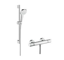 Hansgrohe Croma Select E - Sprchový set Vario s termostatem, 3 proudy, sprchová tyč 65 cm, bílá/chrom 27081400
