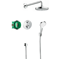 Hansgrohe Croma Select S - Sprchový set 180 s termostatem Ecostat S, 2 proudy, chrom 27295000