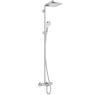 Hansgrohe Crometta - Set Showerpipe E 240 s vanovým termostatem, 2 proudy, chrom 27298000