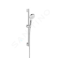 Hansgrohe Crometta - Set sprchové hlavice, 2 proudy, tyče a hadice, bílá/chrom 26532400