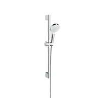 Hansgrohe Crometta - Set sprchové hlavice, tyče a hadice, Green 6 l/min, bílá/chrom 26554400