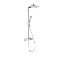 Hansgrohe Crometta - Sprchový set E 240 Showerpipe s termostatem, EcoSmart 9 l/min, chrom 27281000