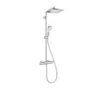 Hansgrohe Crometta - Sprchový set E 240 Showerpipe s termostatem, EcoSmart 9 l/min, chrom 27281000