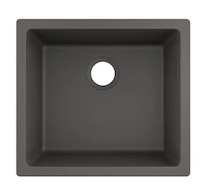 Hansgrohe Dřezy - Podstavný granitový dřez S510-U450, kamenná šedá 43431290