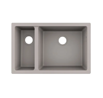 Hansgrohe Dřezy - Podstavný granitový dřez S510-U635, betonová šedá 43433380