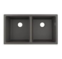 Hansgrohe Dřezy - Podstavný granitový dřez S510-U770, kamenná šedá 43434290