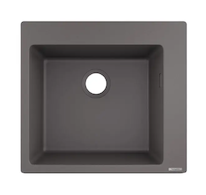 Hansgrohe Dřezy - Vestavný granitový dřez S510-F450, kamenná šedá 43312290