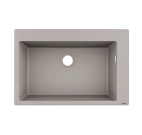 Hansgrohe Dřezy - Vestavný granitový dřez S510-F660, betonová šedá 43313380