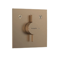 Hansgrohe DuoTurn E - Baterie pod omítku, pro 2 spotřebiče, kartáčovaný bronz 75417140