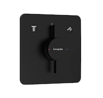 Hansgrohe DuoTurn Q - Baterie pod omítku, pro 2 spotřebiče, matná černá 75414670