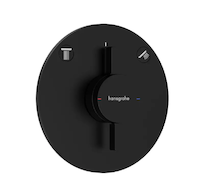 Hansgrohe DuoTurn S - Baterie pod omítku, pro 2 spotřebiče, matná černá 75418670