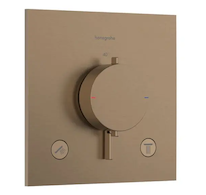 Hansgrohe Ecostat Comfort E - Termostatická baterie pod omítku, pro 2 spotřebiče, kartáčovaný bronz 33711140
