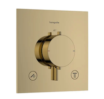 Hansgrohe Ecostat Comfort E - Termostatická baterie pod omítku, pro 2 spotřebiče, leštěný vzhled zlata 33711990