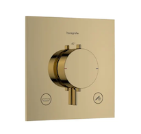 Hansgrohe Ecostat Comfort E - Termostatická baterie pod omítku, pro 2 spotřebiče, leštěný vzhled zlata 33716990