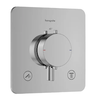 Hansgrohe Ecostat Comfort Q - Termostatická baterie pod omítku, pro 2 spotřebiče, chrom 33713000