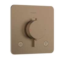 Hansgrohe Ecostat Comfort Q - Termostatická baterie pod omítku, pro 2 spotřebiče, kartáčovaný bronz 33713140