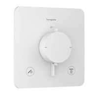 Hansgrohe Ecostat Comfort Q - Termostatická baterie pod omítku, pro 2 spotřebiče, matná bílá 33713700