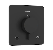 Hansgrohe Ecostat Comfort Q - Termostatická baterie pod omítku, pro 2 spotřebiče, matná černá 33717670