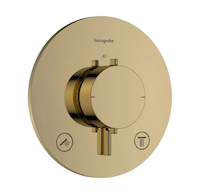 Hansgrohe Ecostat Comfort S - Termostatická baterie pod omítku, pro 2 spotřebiče, leštěný vzhled zlata 33715990