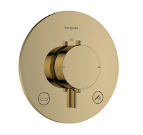 Hansgrohe Ecostat Comfort S - Termostatická baterie pod omítku, pro 2 spotřebiče, leštěný vzhled zlata 33718990