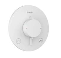 Hansgrohe Ecostat Comfort S - Termostatická baterie pod omítku, pro 2 spotřebiče, matná bílá 33718700