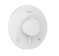 Hansgrohe Ecostat Comfort S - Termostatická baterie pod omítku, pro 2 spotřebiče, matná bílá 33718700