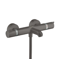 Hansgrohe Ecostat Comfort - Termostatická vanová baterie, kartáčovaný černý chrom 13114340