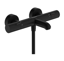 Hansgrohe Ecostat Fine - Termostatická vanová baterie, matná černá 13325670