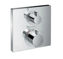 Hansgrohe Ecostat Square - Termostatická baterie pod omítku s uzavíracím ventilem, chrom 15712000