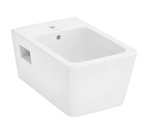 Hansgrohe EluPura Original Q - Závěsný bidet, otvor pro baterii, HygieneEffect, bílá 62046450