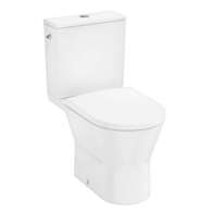Hansgrohe EluPura Original S - WC kombi se sedátkem SoftClose, zadní odpad, AquaChannel Flush, HygieneEffect, spodní napouštění,
