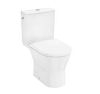 Hansgrohe EluPura Original S - WC kombi se sedátkem, zadní odpad, AquaChannel Flush, Rimless, EcoSmart, boční napouštění, bílá 6