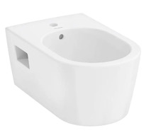 Hansgrohe EluPura Original S - Závěsný bidet, otvor pro baterii, HygieneEffect, bílá 62045450