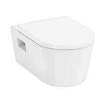 Hansgrohe EluPura S Original - Závěsné WC se sedátkem, Rimless, bílá 60207450