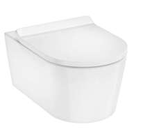 Hansgrohe EluPura S - Závěsné WC se sedátkem SoftClose, Rimless, AquaHelix Flush, EcoSmart, bílá 60344450