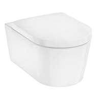 Hansgrohe EluPura S - Závěsné WC se sedátkem SoftClose, Rimless, AquaHelix Flush, HygieneEffect, EcoSmart, bílá 62055450