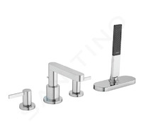 Hansgrohe Finoris - Baterie na okraj vany, 4-otvorová instalace, sBox, chrom 76444000