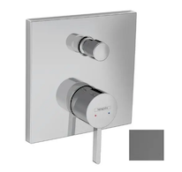 Hansgrohe Finoris - Baterie pod omítku, pro 2 spotřebiče, kartáčovaný černý chrom 76415340